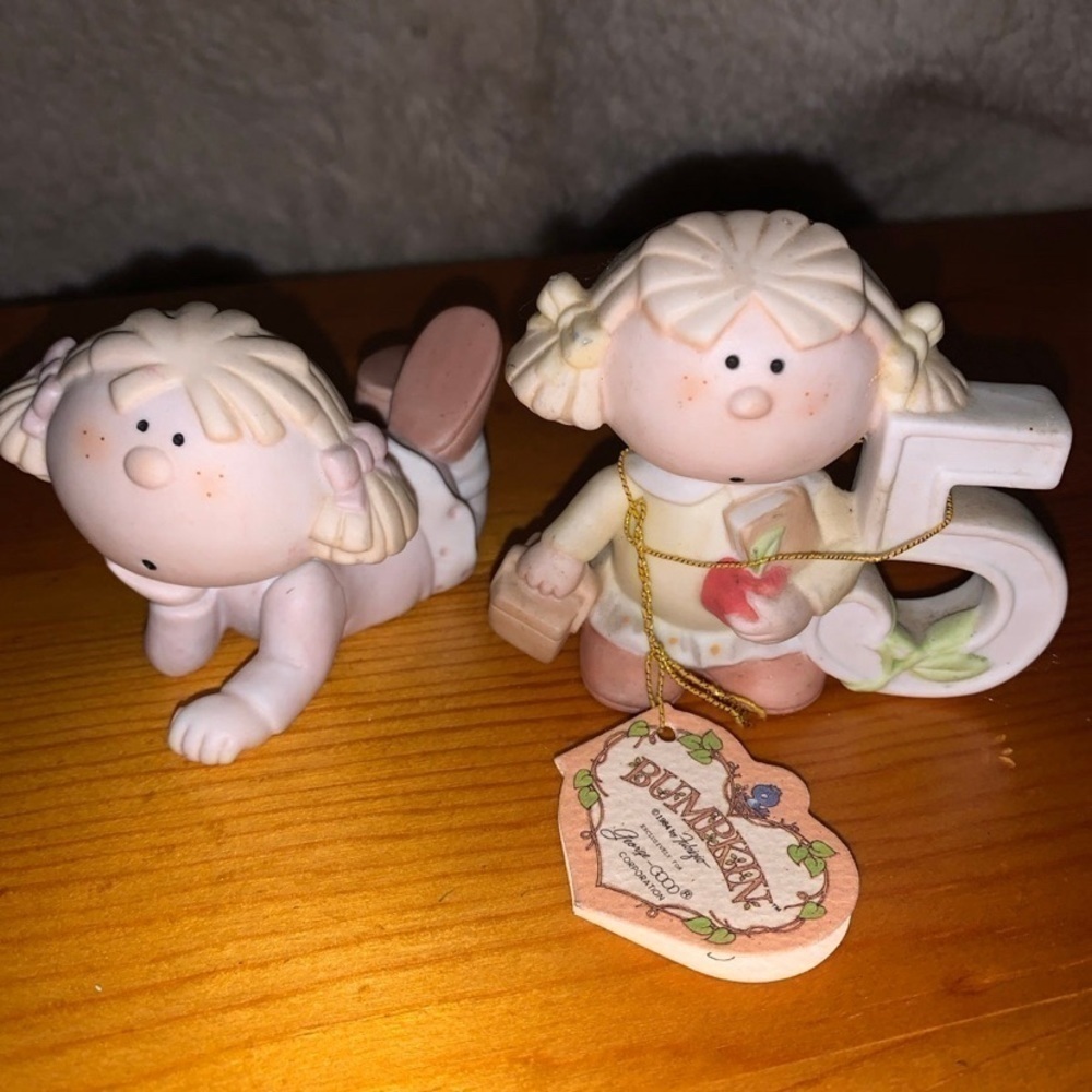 Bundle of two bumpkins figurines